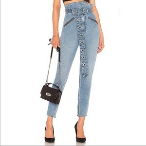 GRLFRND Mia Paper Bag Jeans in Strap Me In Sz 28